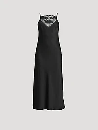 Libbie Lace-Trimmed Slip Dress