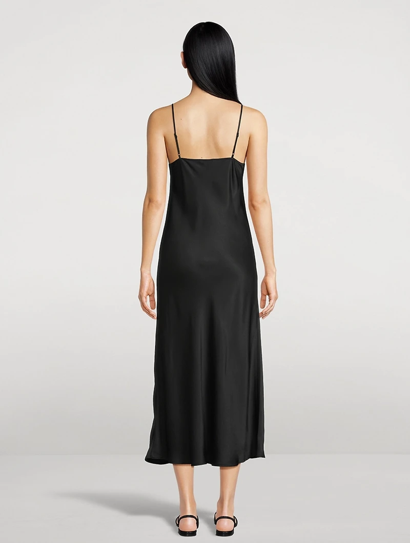 Libbie Lace-Trimmed Slip Dress