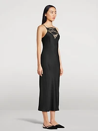 Libbie Lace-Trimmed Slip Dress
