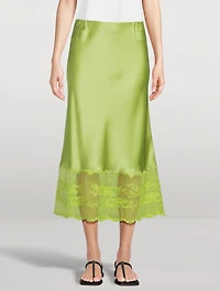 Blake Lace-Trimmed Slip Skirt