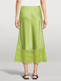 Blake Lace-Trimmed Slip Skirt