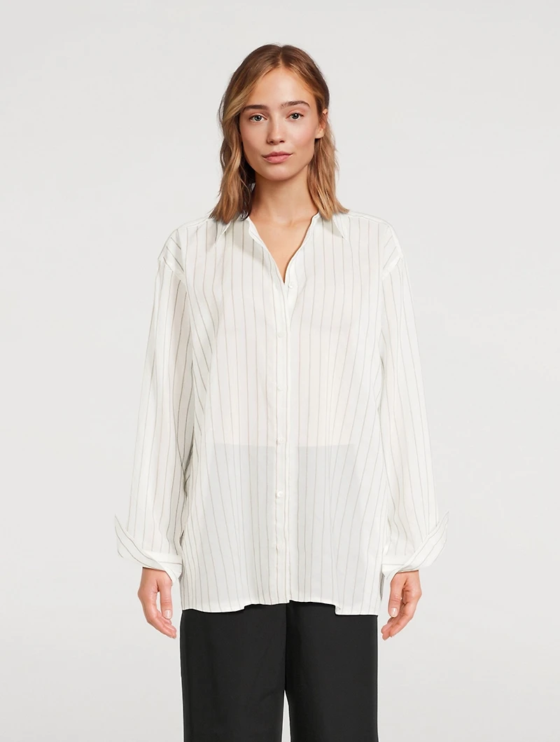 Classic Shirt Stripe Print