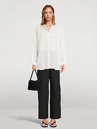 Classic Shirt Stripe Print
