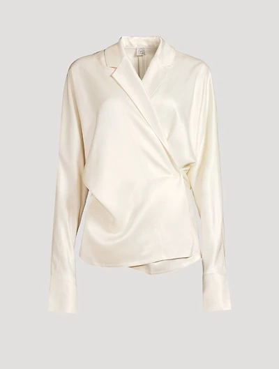 Satin Wrap Shirt