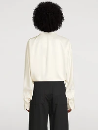 Satin Wrap Shirt