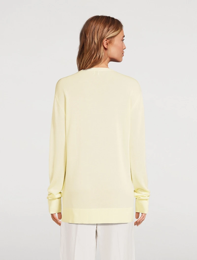 Long-Sleeve Knit T-Shirt