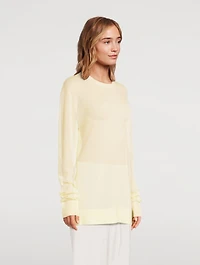 Long-Sleeve Knit T-Shirt