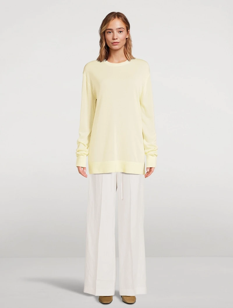 Long-Sleeve Knit T-Shirt