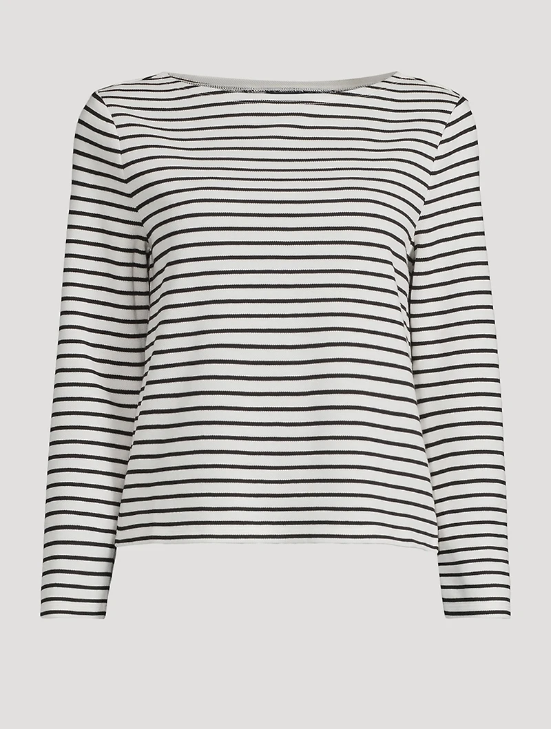 Hovey Long-Sleeve Striped Top