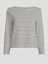Hovey Long-Sleeve Striped Top
