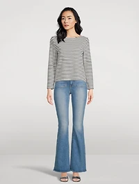 Hovey Long-Sleeve Striped Top