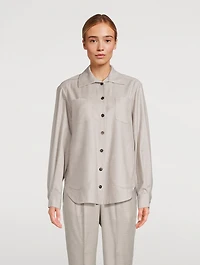 Lurex Shirt Plaid Print