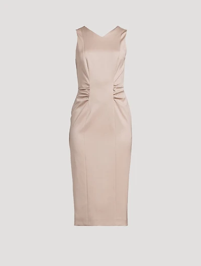 Gathered Sheath Dress