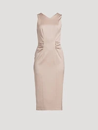Gathered Sheath Dress