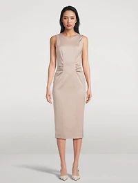 Gathered Sheath Dress