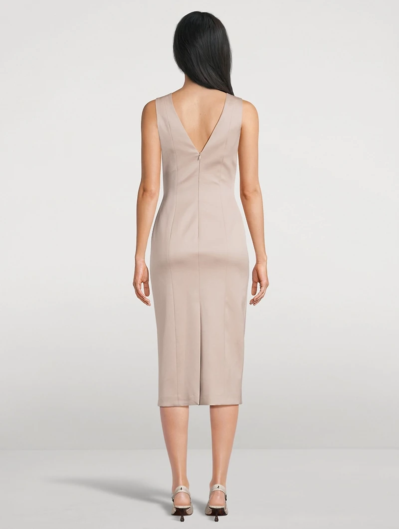 Gathered Sheath Dress