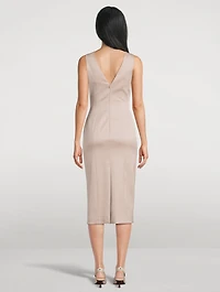 Gathered Sheath Dress