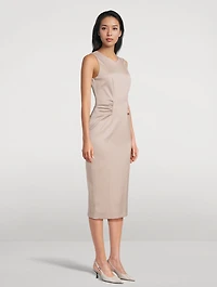 Gathered Sheath Dress