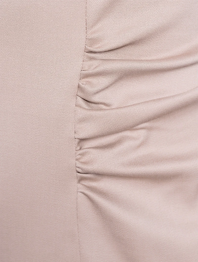 Gathered Sheath Dress