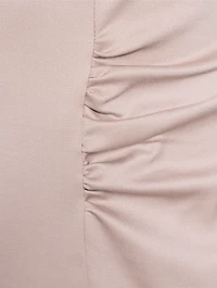 Gathered Sheath Dress