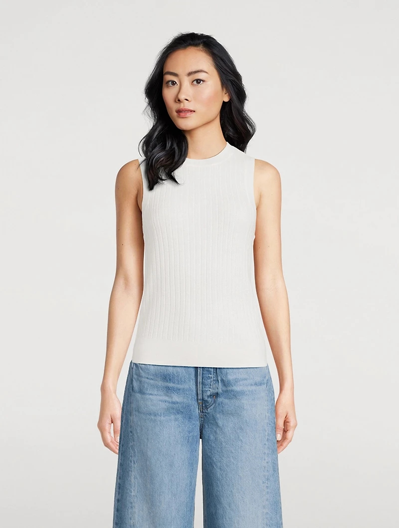 Jerrel Merino Wool Sleeveless Sweater