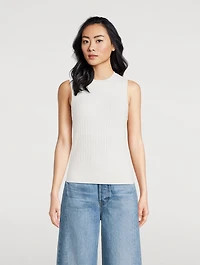 Jerrel Merino Wool Sleeveless Sweater