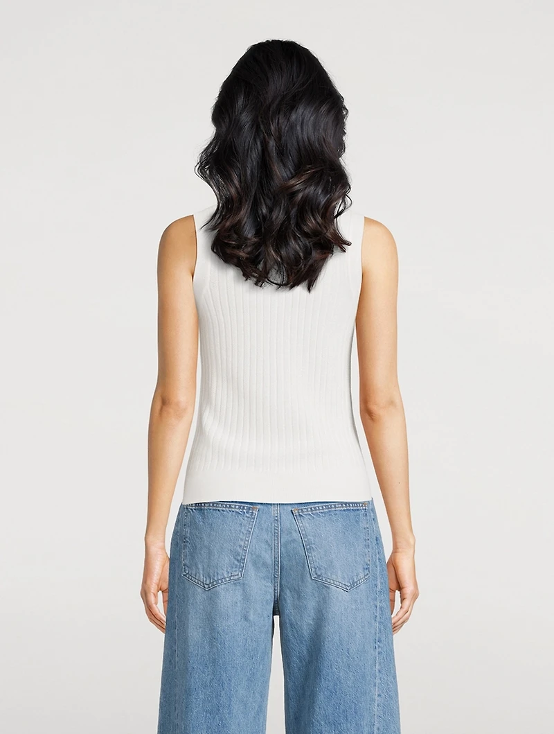 Jerrel Merino Wool Sleeveless Sweater