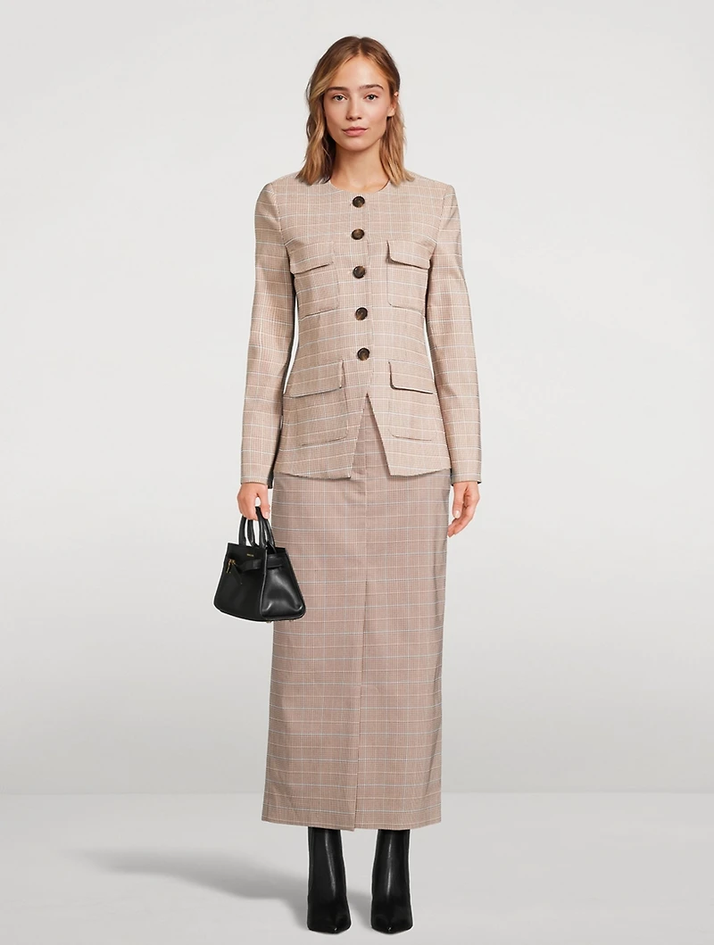 Orrin Jacket Plaid Print