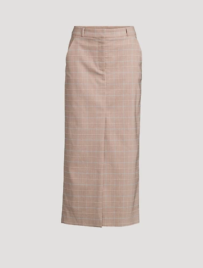 Maxine Plaid Pencil Skirt