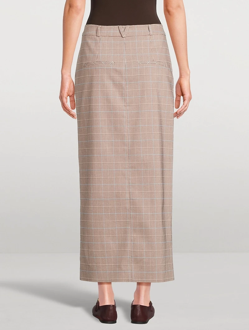 Maxine Plaid Pencil Skirt