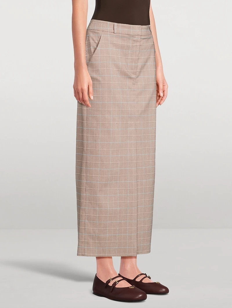 Maxine Plaid Pencil Skirt