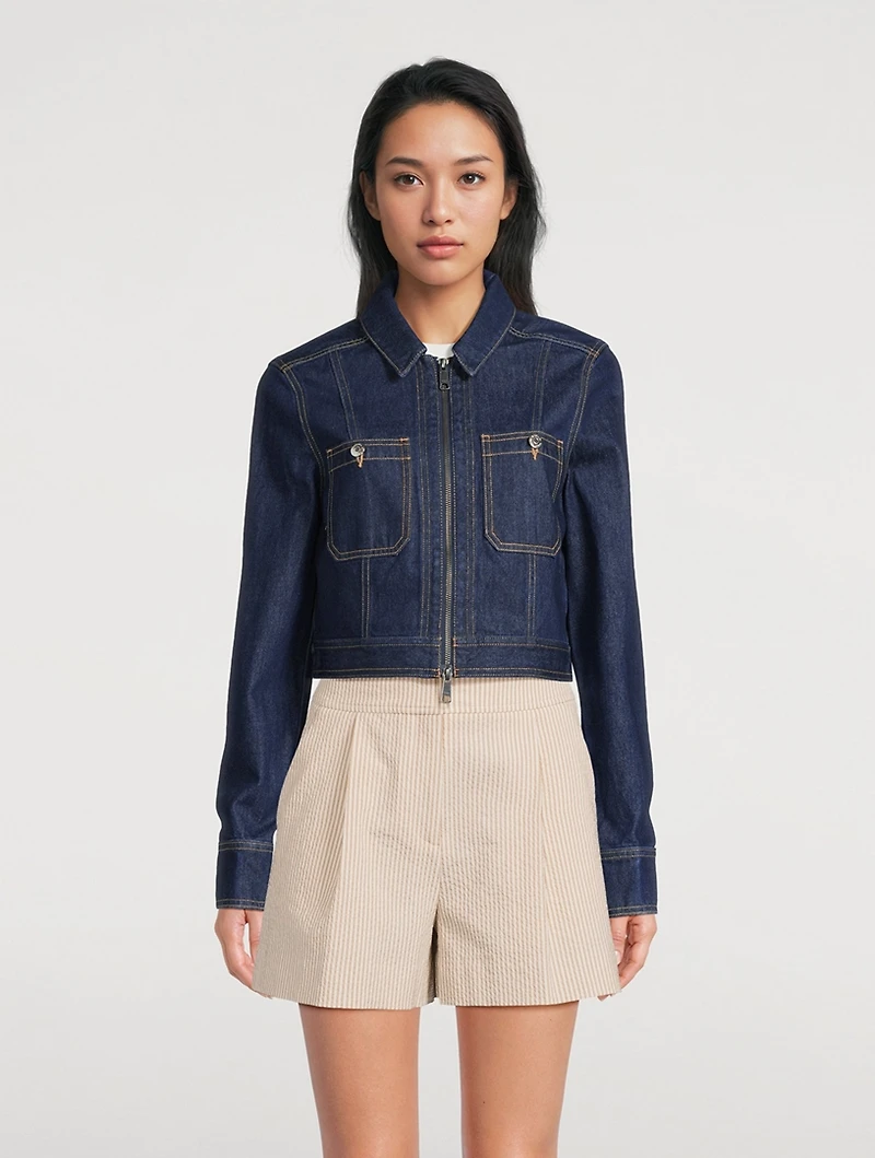 Patty Cropped Denim Jacket