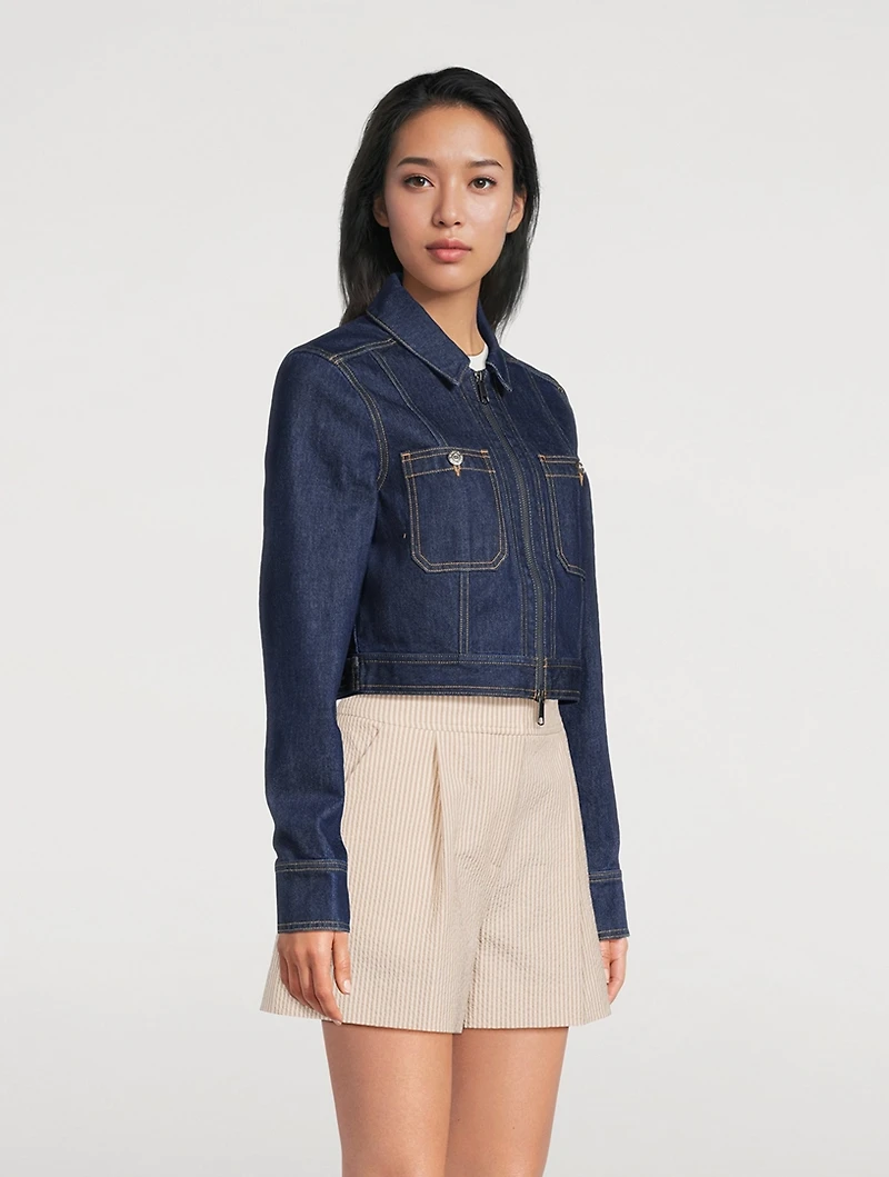 Patty Cropped Denim Jacket