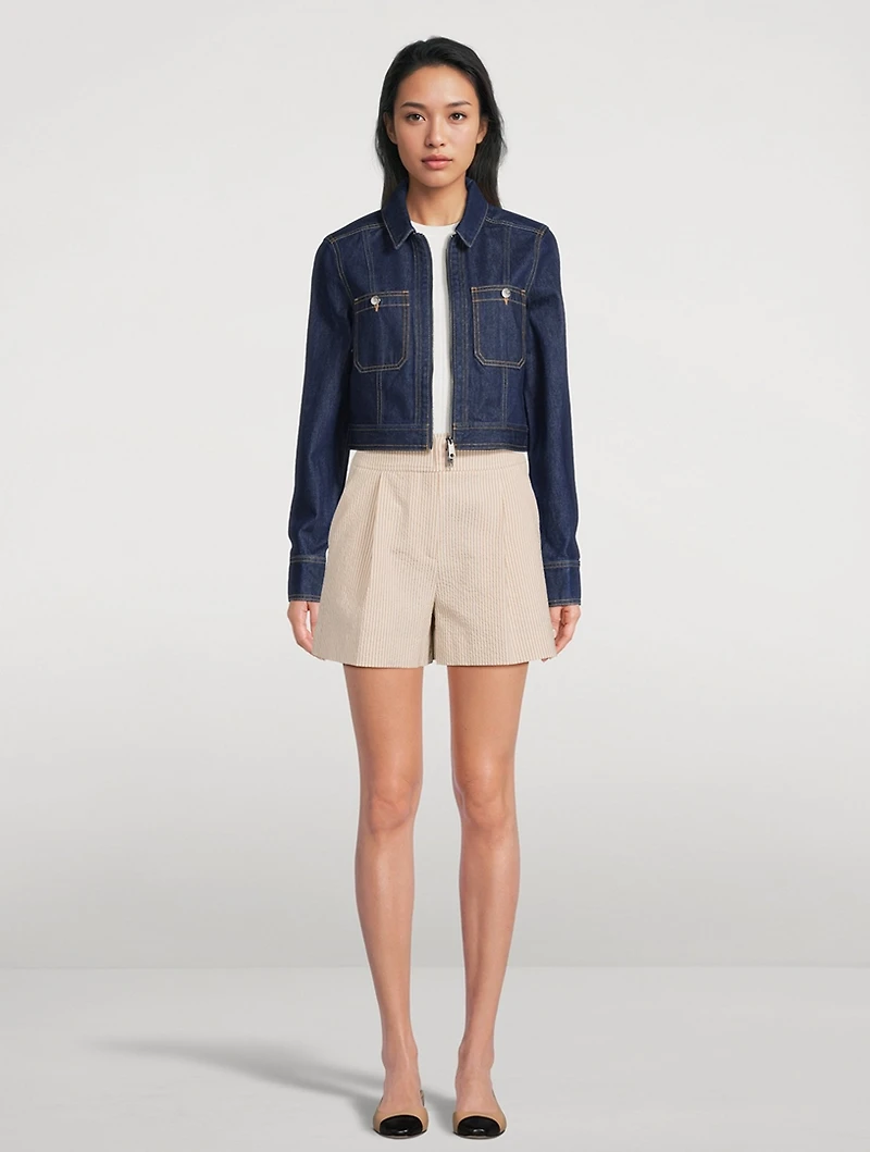 Patty Cropped Denim Jacket