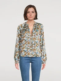Linds Silk Blouse Floral Print