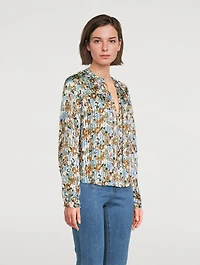 Linds Silk Blouse Floral Print