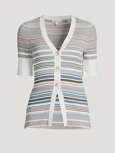 Fawne Ribbed Cardigan