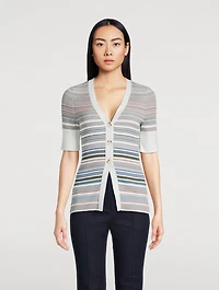 Fawne Ribbed Cardigan