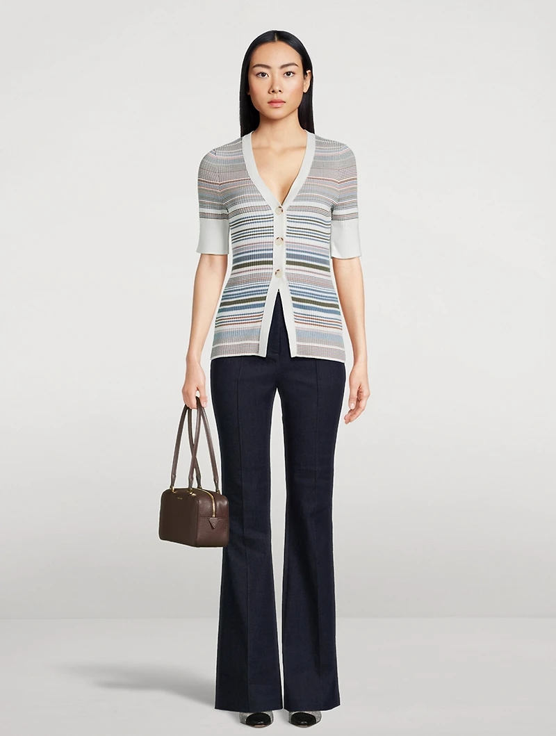 Fawne Ribbed Cardigan