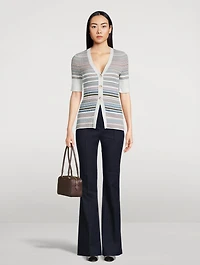 Fawne Ribbed Cardigan