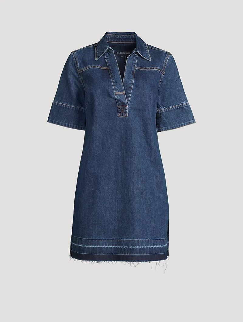 Felice Denim Polo Dress