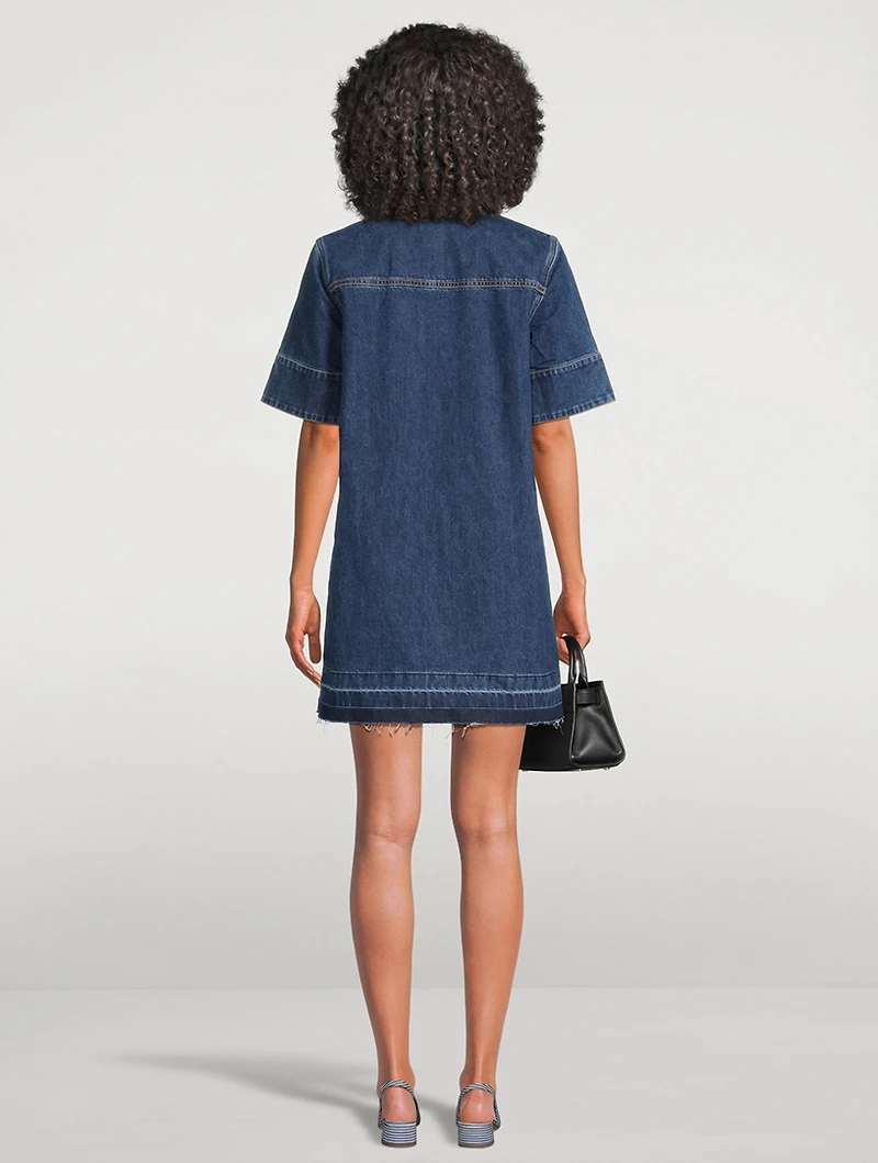Felice Denim Polo Dress