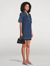 Felice Denim Polo Dress