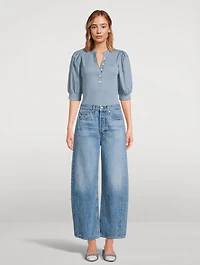 Coralee Puff-Sleeve T-Shirt