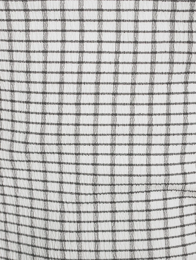 Smocked Slip Dress Check Print