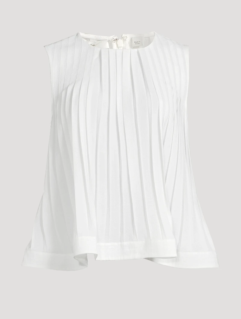 Pleated A-Line Blouse