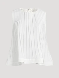 Pleated A-Line Blouse