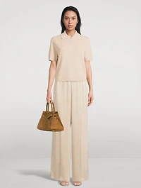 Ribbed Polo Sweater
