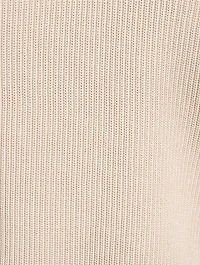 Ribbed Polo Sweater