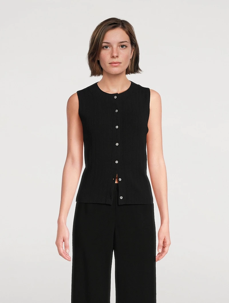 Sleeveless Cardigan